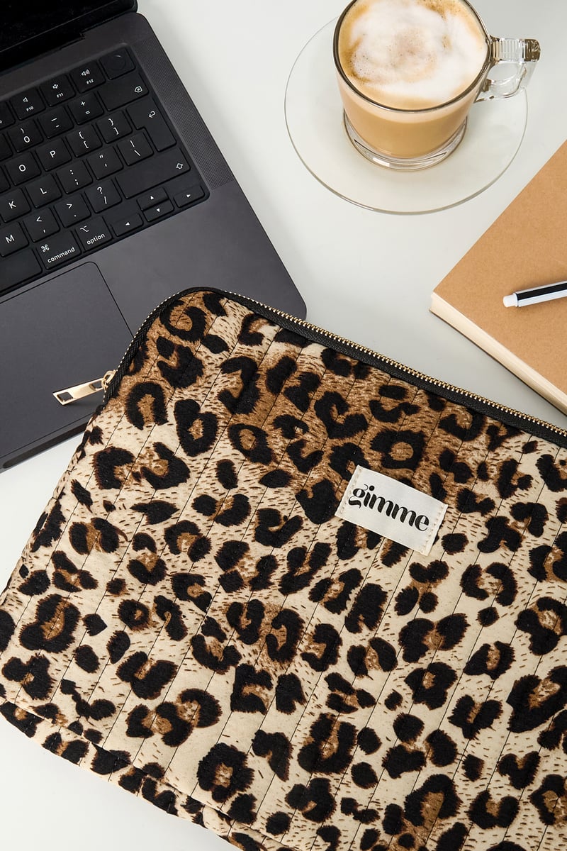 Gimme leopard laptop case