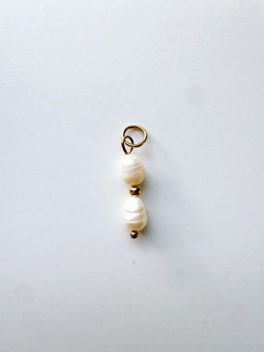 Classic pearl charm